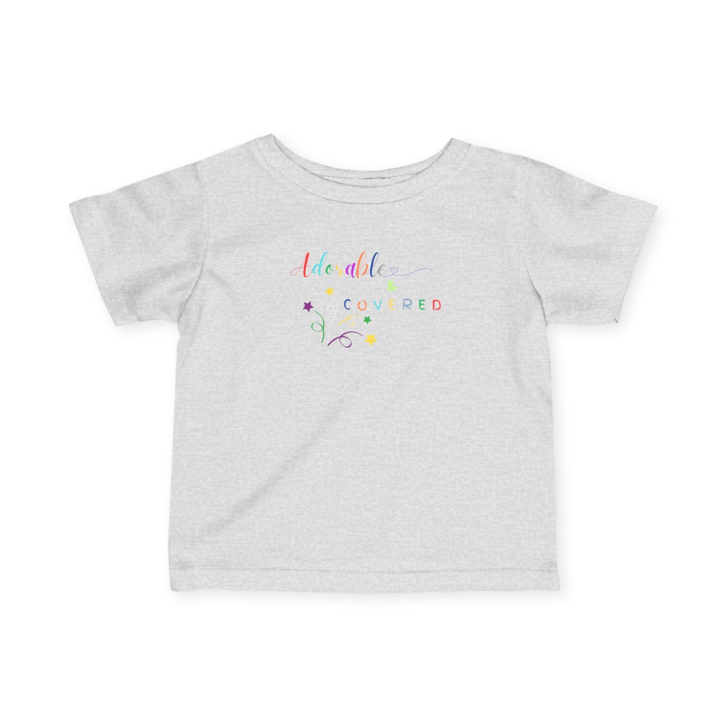 Adorable and Covered Whimsical Infant Fine Jersey Tee - Perfect Baby Shower Gift, Toddler Party Shirt, Cute Baby Apparel, Spring Outing Outfit, Colorful [...]