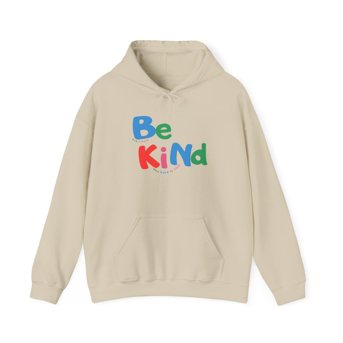 Be Kind Colorful Hoodie — Positive Message Casual Pullover