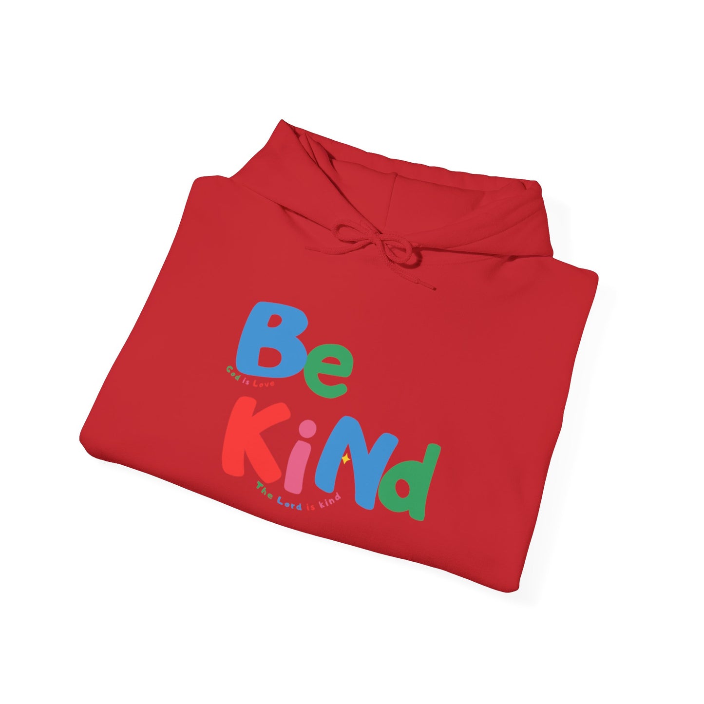 Be Kind Colorful Hoodie — Positive Message Casual Pullover