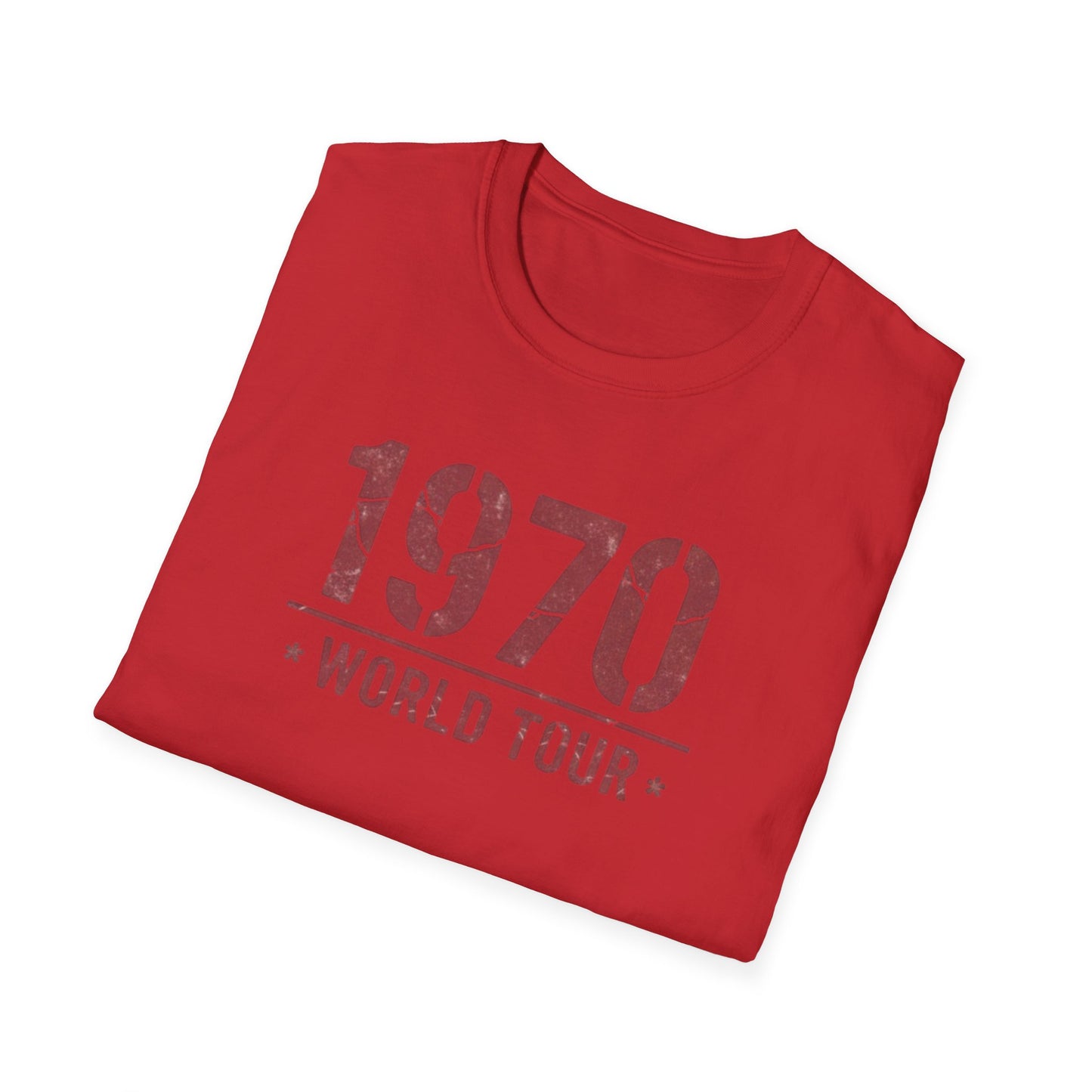 1970 World Tour T‑Shirt – Vintage Retro Concert Tee