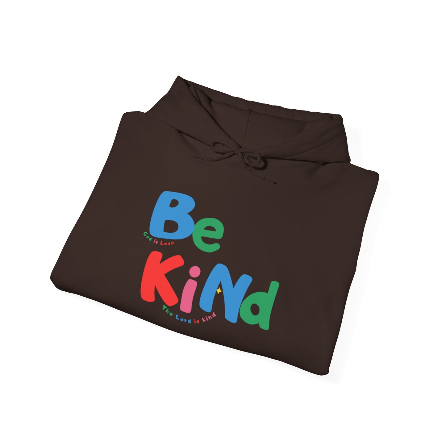 Be Kind Colorful Hoodie — Positive Message Casual Pullover