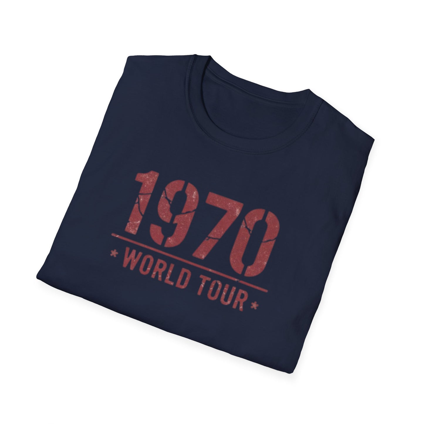 1970 World Tour T‑Shirt – Vintage Retro Concert Tee