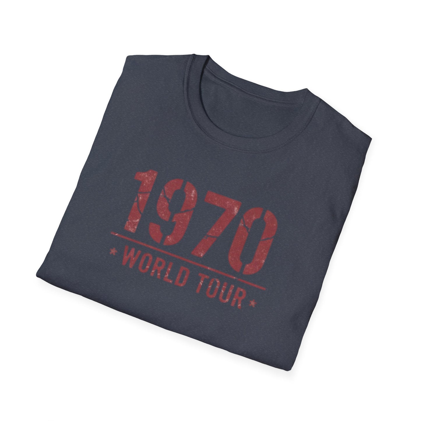 1970 World Tour T‑Shirt – Vintage Retro Concert Tee