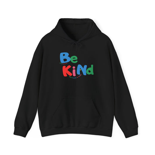 Be Kind Colorful Hoodie — Positive Message Casual Pullover