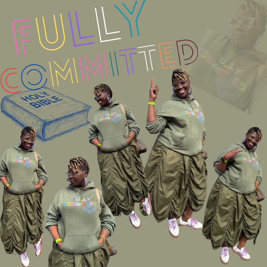 MULTICOLOR FULLY COMMITTED Unisex Heavy Blend™ Hooded Sweatshirt