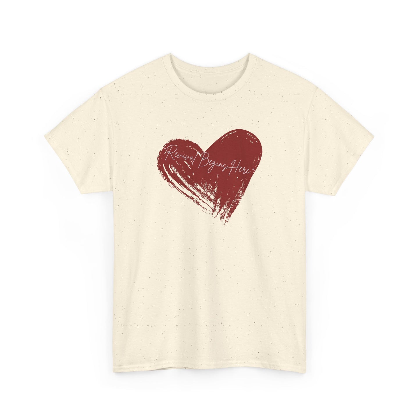 REVIVAL BEGINS HERE  Unisex Heavy Cotton Tee – Perfect for Love Celebrations