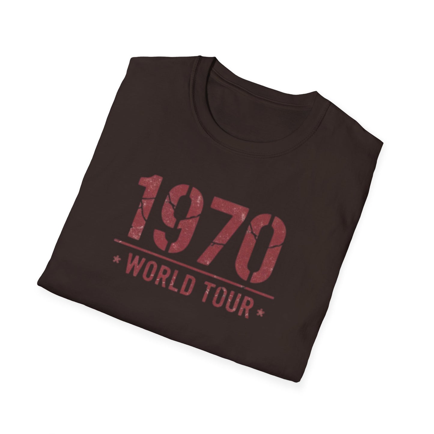 1970 World Tour T‑Shirt – Vintage Retro Concert Tee