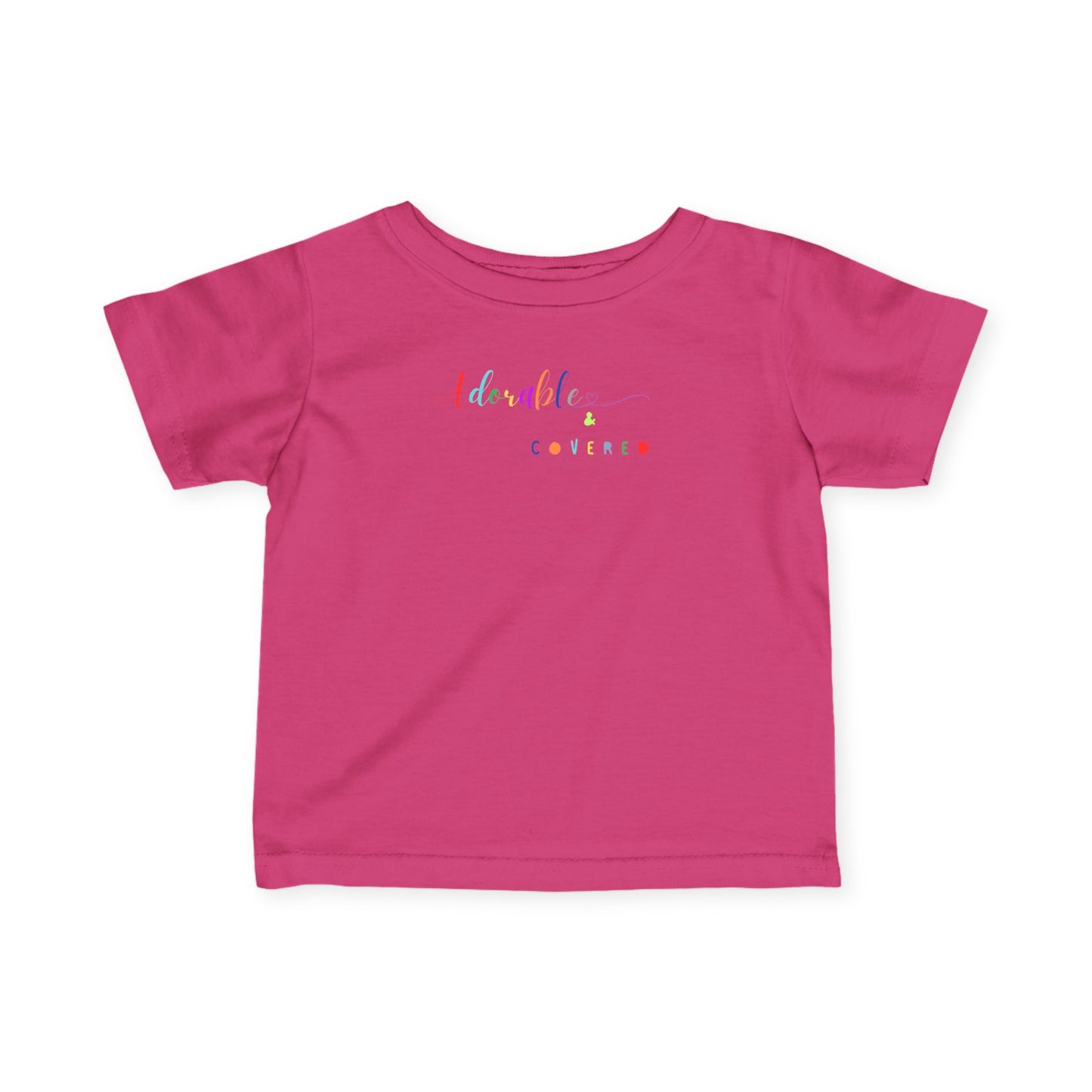 Adorable and Covered Infant T-Shirt | Cute Baby Tee, Toddler Gift, Birthday Outfit, Baby Shower Gift, Playtime Essential