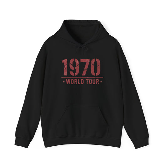 BIRTH YEAR 1970 World Tour Hoodie — Vintage Retro BIRTHDAY Tour Sweatshirt
