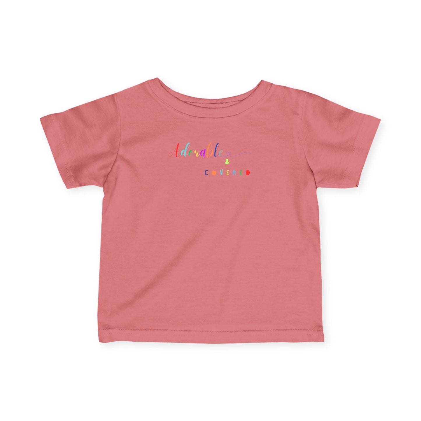 Adorable and Covered Infant T-Shirt | Cute Baby Tee, Toddler Gift, Birthday Outfit, Baby Shower Gift, Playtime Essential