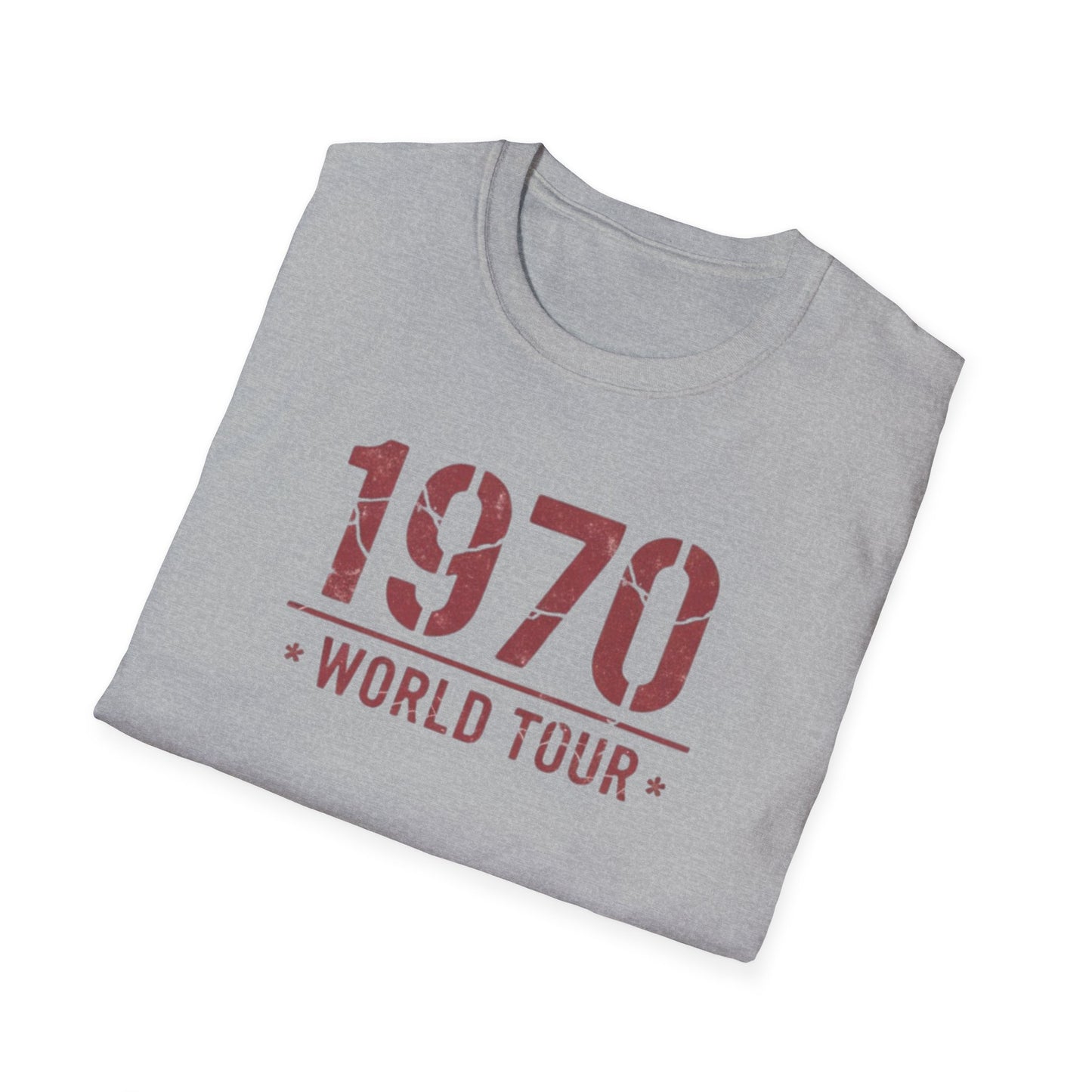 1970 World Tour T‑Shirt – Vintage Retro Concert Tee
