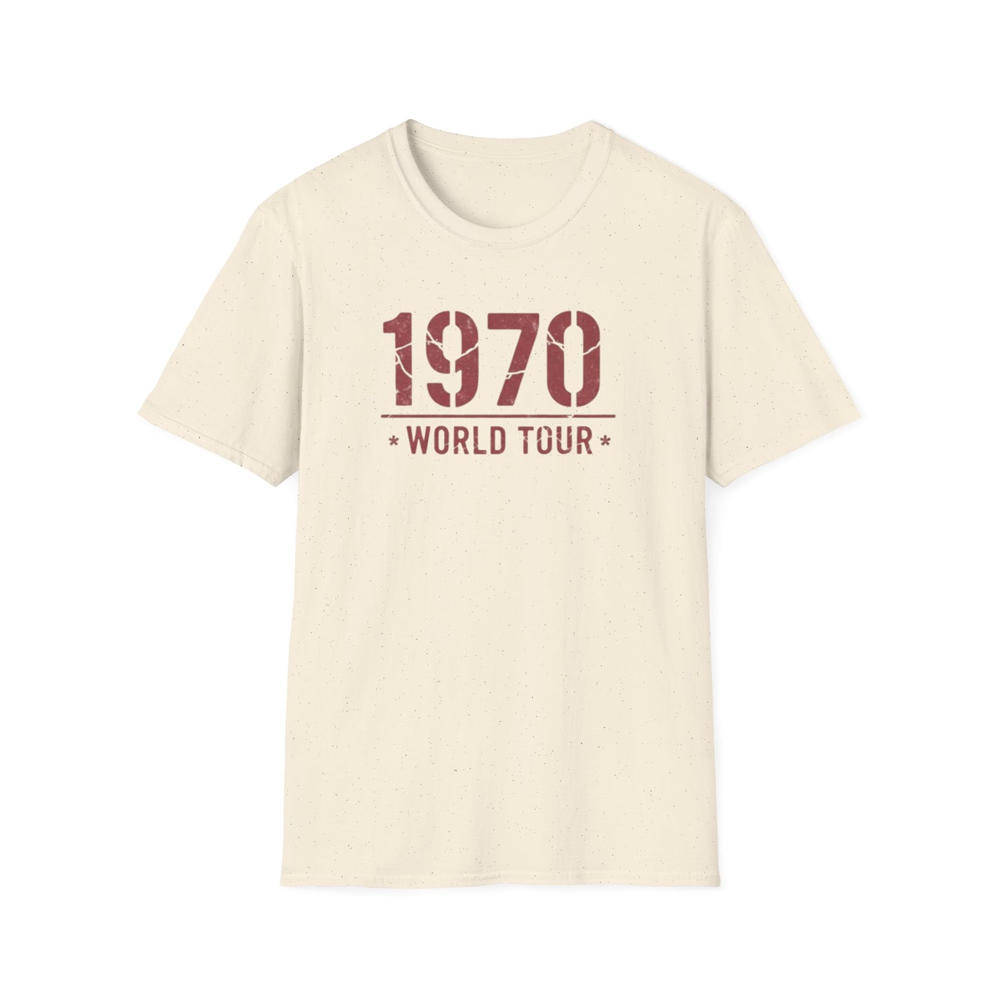 1970 World Tour T‑Shirt – Vintage Retro Concert Tee