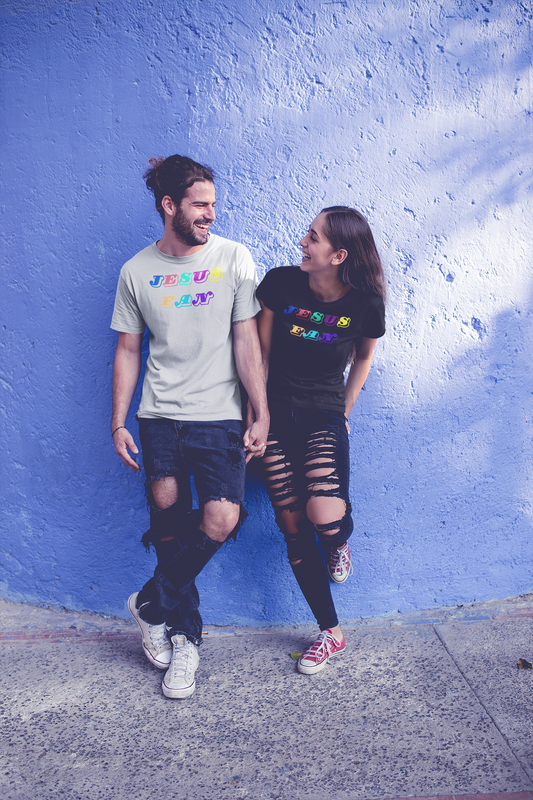 Colorful Jesus Fan Unisex Softstyle T-Shirt - Perfect for Faith-Lovers and Celebrations