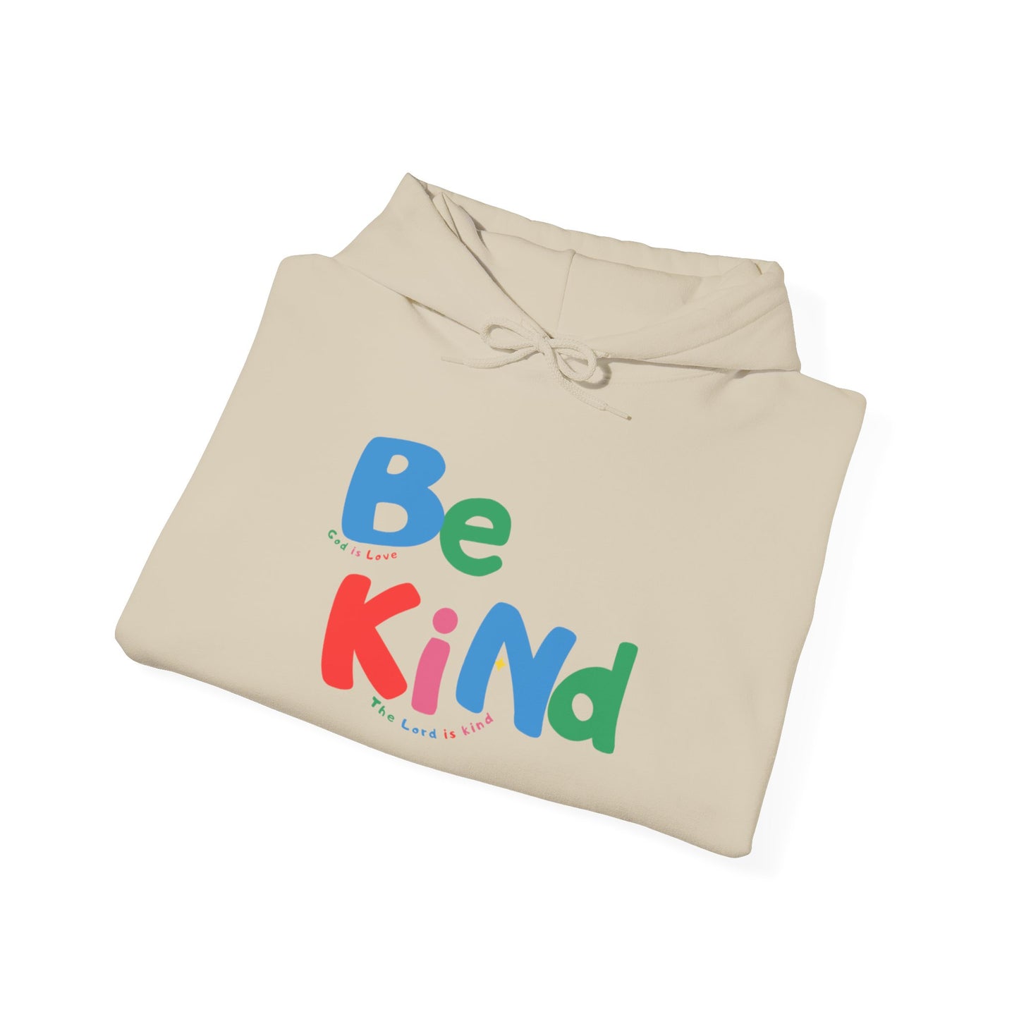 Be Kind Colorful Hoodie — Positive Message Casual Pullover