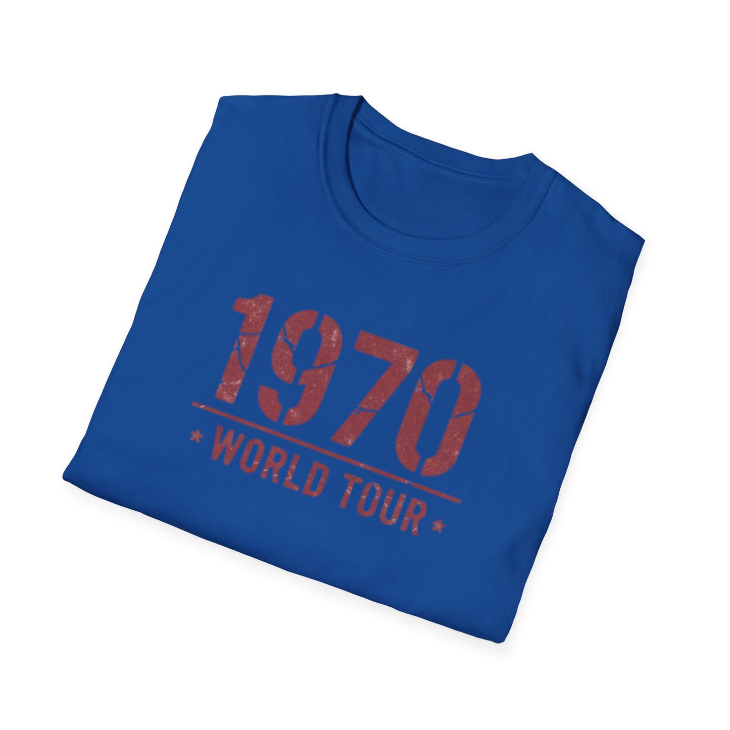 1970 World Tour T‑Shirt – Vintage Retro Concert Tee