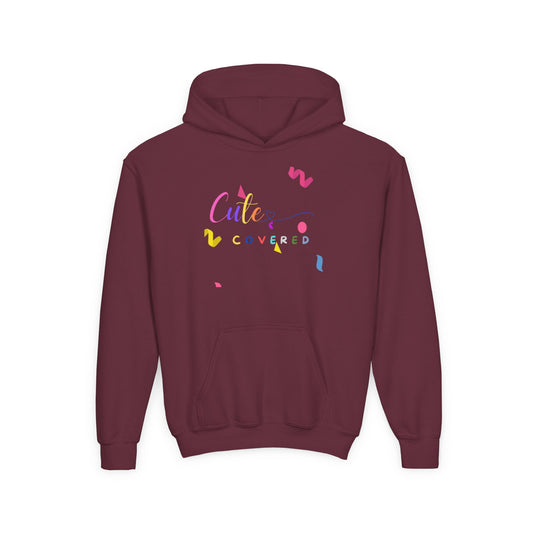 Cute & Covered Youth Hoodie - Bright and Fun Sweatshirt for Kids
