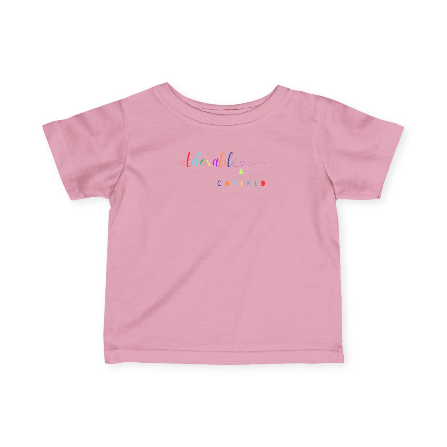 Adorable and Covered Infant T-Shirt | Cute Baby Tee, Toddler Gift, Birthday Outfit, Baby Shower Gift, Playtime Essential